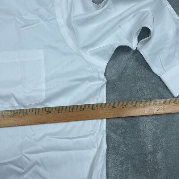 Kirkland Signature Men’s Traditional Fit Non-Iron White Dress Shirt 17.5 6995 - Picture 4 of 7